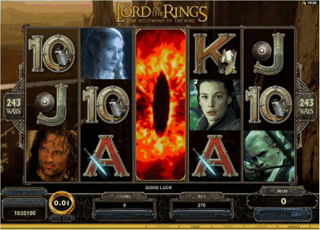 Wms Lord Of The Rings Slot Machine